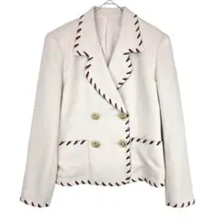 白 テーラードジャケット