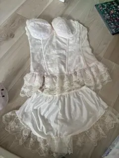 アクアグラツィエ　ビスチェ　ペチパン　ブライダル　結婚式　ドレス　ウエディング