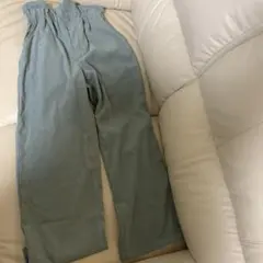 モスグリーン ワイドパンツ サイズF