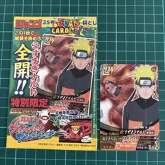 ジャンプ付録 NARUTO ナルト、サスケ DCDカード 特別限定2枚セット