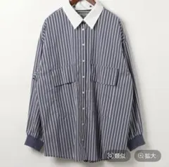ニコアンド　2WAYカラービッグロングシャツのサムネイル