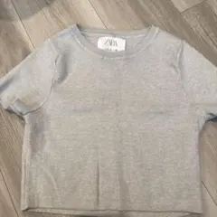 ZARA グレー ショートスリーブ Tシャツ
