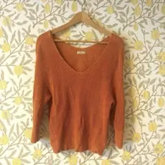 steven alan オレンジ Vネック 七分袖　ユナイテッドアローズ