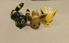 ポケモン ミニフィギュア 3体セット ブラッキー イーブイ サンダースのサムネイル