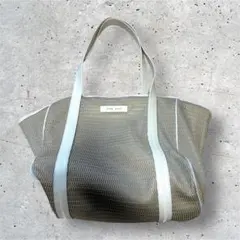 【美品】qbag paris ネストトートバッグ ラテ　Mサイズ