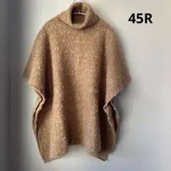 45R 45rpm ニットポンチョ