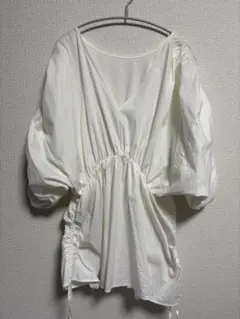 MOUSSY GATHER SLEEVE ブラウス　ホワイトのサムネイル
