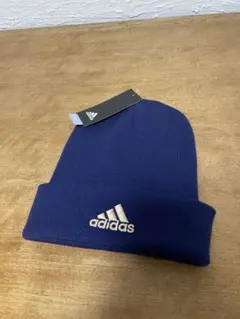 新品【adidas】ニット帽 GS2104 ネイビー