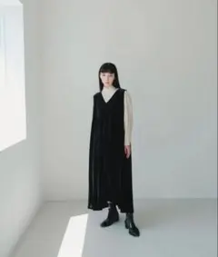 foufou ノースリーブベロアワンピース サイズ(M＋)タグ付き
