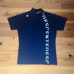 DESCENTE デサントゴルフ ナイロンベアロゴジャカード モックネックシャツ