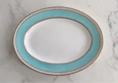特大 27cm 】WEDGWOOD ユーランダー パウダーターコイズ プレート