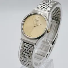 vintage SEIKO レディース腕時計 ゴールド文字盤 稼働/電池交換のサムネイル