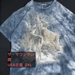 ザ・マウンテン 鹿 アニマル Tシャツ USA古着 2XL