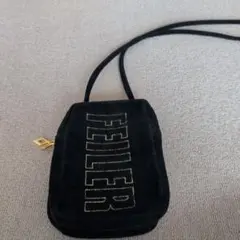 美品‼️【FEILER】シェニール織り斜めがけショルダーバッグ　ぷりん☆様