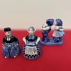 デルフト　ソルト&ペッパー　キス人形
