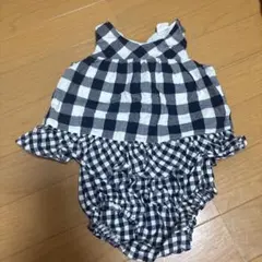GAP ベビー服 6-12ヶ月 ギンガムチェック ロンパースのサムネイル