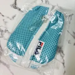 レア物　FILA　ポカリスエット　コラボ　ポーチ　ブルー　メッシュ　平成レトロ