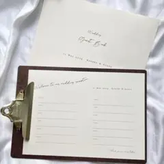 芳名帳 simple ♩ ゲストブック 結婚式 ウェディング