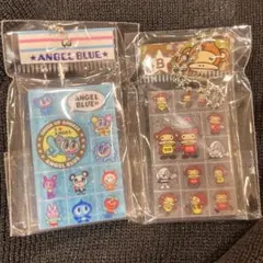 ナルミヤキャラクターズ　タイルシールミニチュア エンジェルブルー　ブルークロス