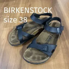 BIRKENSTOCK RIO サンダル　ブラック　24.5cm 38 ドイツ製のサムネイル