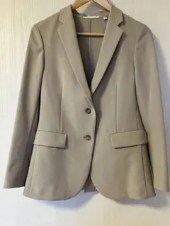ユニクロ　感動ジャケット　ベージュ スーツジャケット S　2ボタン　良品