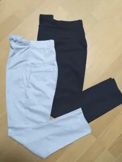 週末限定値下　美品マタニティパンツセット（XS）ライトグレー・ネイビー　ユニクロ