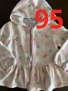 アンパンマン　ドキン　パーカー　ピンク　花柄　95