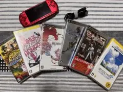 【動作確認済】PSP-3000 本体 充電コード・名作ソフト6本セット ぼくなつ