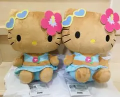 ハローキティ Lぬいぐるみ　日焼けギャルVer.