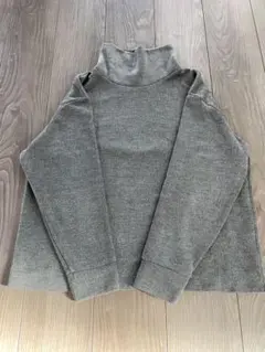 UNIQLO グレー トップス　ハイネック Lサイズ