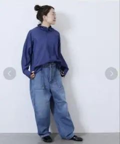 Journal standard luxe OXストライプフリルブラウス - メルカリ