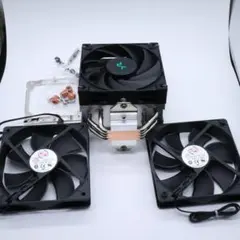 DeepCool製 ヒートパイプ式CPUクーラーとファン2個セット