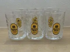 【未使用】サントリー ウイスキー 角瓶 亀甲グラス 6個セット イエローラベル