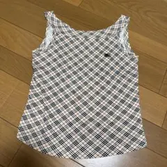 バーバリーブルーレーベル ホルダーネック トップス ノバチェック