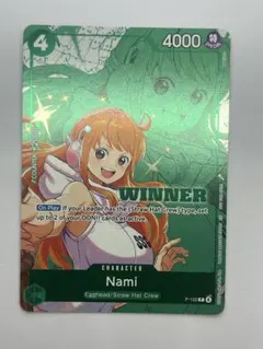 ワンピースカードゲーム Nami P-102 WINNER - メルカリ