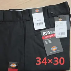 【新品未使用】ディッキーズ874 34x30 ワークパンツ ブラック