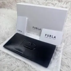 【未使用】FURLA フルラ 長財布 ブラック レザー 証明書付き 現行ロゴのサムネイル
