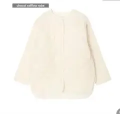 ノーカラー キルティングジャケット