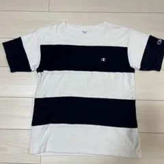 Champion ストライプ Tシャツ M チャンピオン