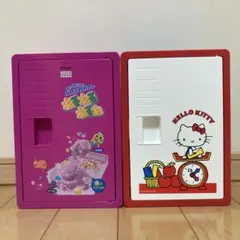 ロッカー型　収納ボックス2点セット　ハローキティ　ねるねるねるね