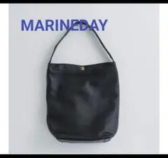 MARINEDAY レザーショルダーバッグ ブラック　クラスカのサムネイル