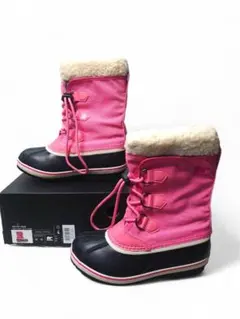 SOREL 子ども用スノーブーツ 防水ブーツ ピンク22cm
