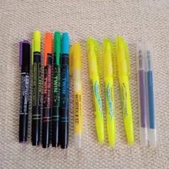 蛍光ペン　11本セット