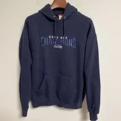 2015 NFC CHAMPIONS 裏起毛スウェットパーカー ネイビー M