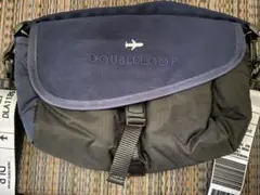 DOUBLE LOOP ショルダーバッグ 黒/ネイビー　ダブルループ　藤巻百貨店