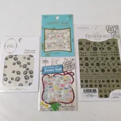 新品☆夏のデザイン☆ネイルシールセット☆4点☆貝殻☆海☆