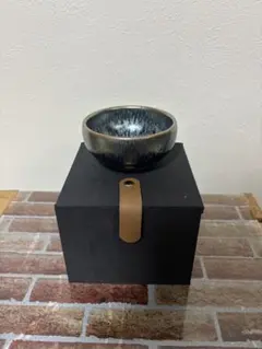 油滴天目茶碗 曜変天目風 抹茶碗 茶道具 専用箱付き
