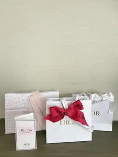 Dior ディオール 限定千鳥格子 ピンク 紙袋等 ミスディオール香水サンプル