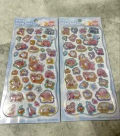 【匿名発送】国内正規品　プチドロップシール　星のカービィ　２点セット