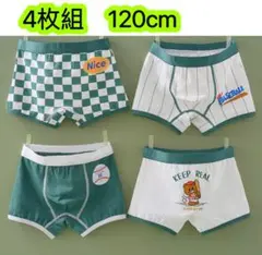 4枚組120男の子ボクサーパンツ子供下着綿 キッズ パンツ男児幼児　肌着　50号